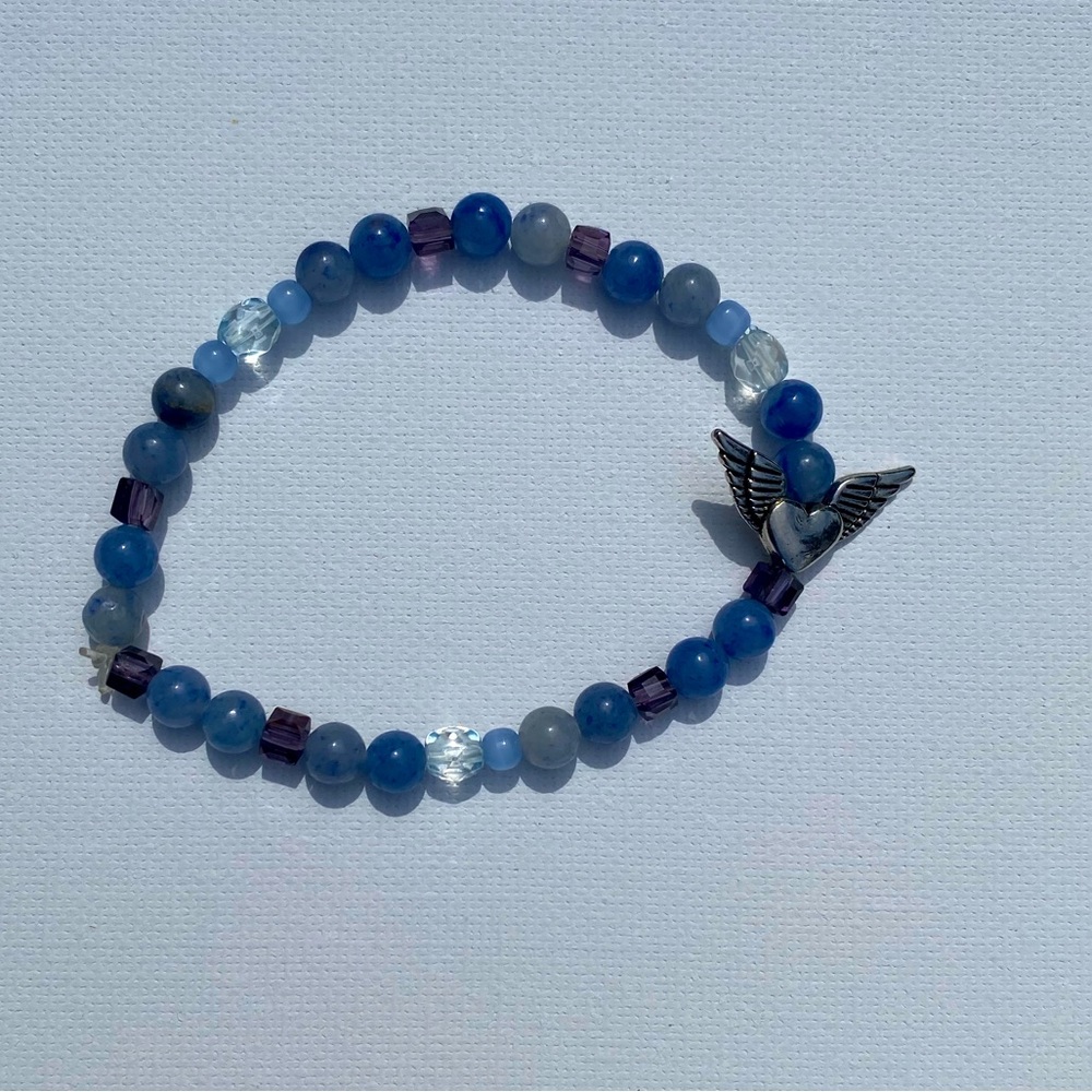 Beaded purple bracelet